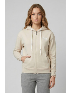 Icon felpa cappuccio in cotone stretch con mini logo IDF002 [1a37d31b]