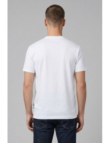 Icon t-shirt in cotone con logo effetto splash IUT037 [4c83f65e]