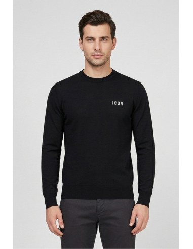 Icon maglia in cotone con mini ricamo IUPREM001 [c7ed82d1]