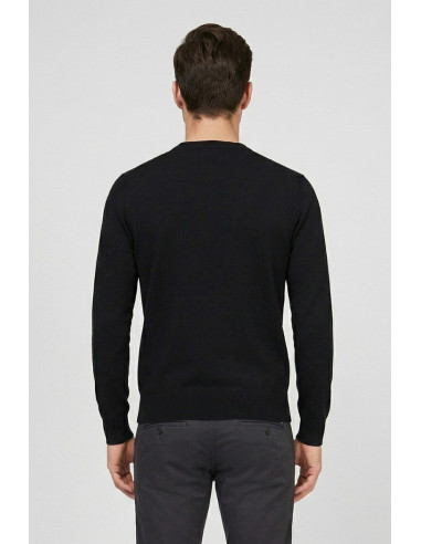 Icon maglia in cotone con mini ricamo IUPREM001 [1ecbc1dc]