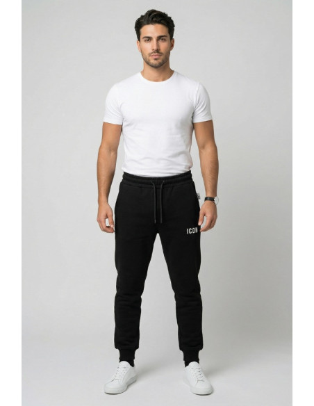 Icon jogger in cotone con ricamo logo IUPREP001 [8c0f904c]