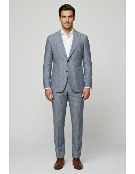Privat Fashion abito gessato in poliviscosa Gualtieri-abs712/r [cd53c70b]