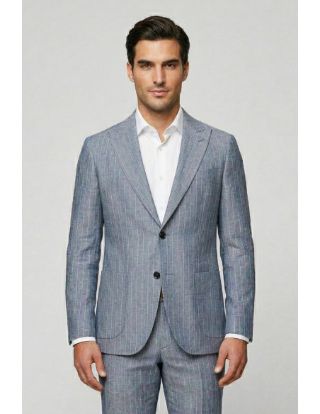 Privat Fashion abito gessato in poliviscosa Gualtieri-abs712/r [a3684502]