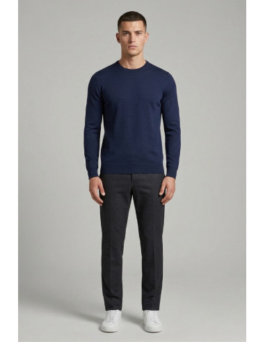 Nerovago maglia girocollo in cotone 660001-NV [20e15e89]