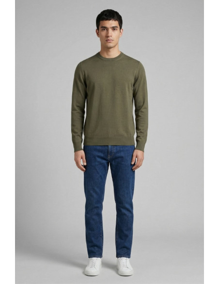 Nerovago maglia girocollo in cotone 660001-NV [da998c6a]
