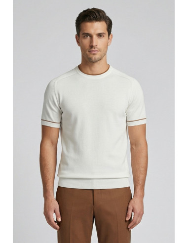 Nerovago maglia girocollo in cotone extra fine 661031-NV [bca119d2]