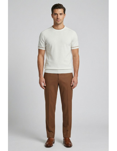 Nerovago maglia girocollo in cotone extra fine 661031-NV [d29a9bdb]
