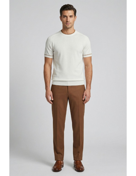 Nerovago maglia girocollo in cotone extra fine 661031-NV [d29a9bdb]