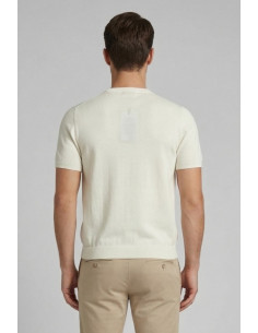 Nerovago maglia girocollo in crepe di cotone extra fine 661001-NV [25de36b0] 2