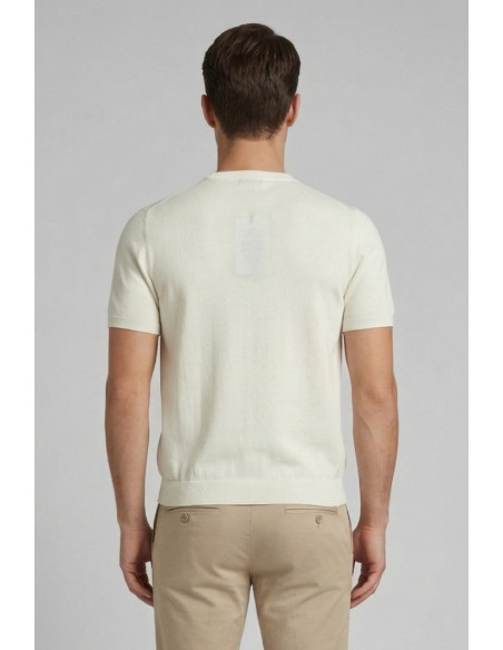Nerovago maglia girocollo in crepe di cotone extra fine 661001-NV [fcf875bd]