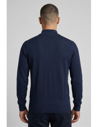 Nerovago cardigan full zip in cotone 660016-NV [47b82f0e]