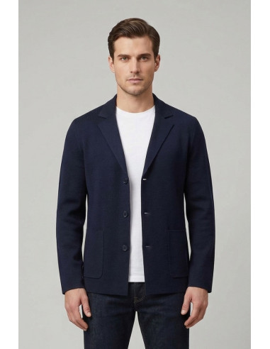 Nerovago blazer in maglia con bottoni 661276-NV [e6934418]