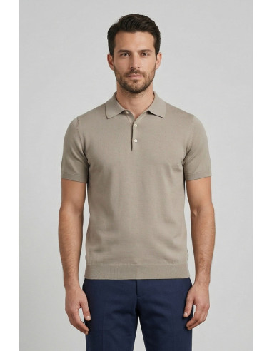 Nerovago polo maglia in cotone extra fine con bottoni 661003-NV [1060c6f6]