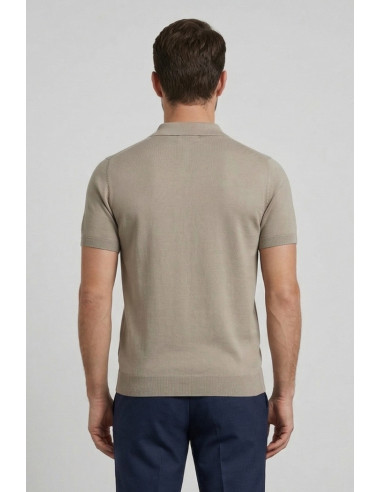 Nerovago polo maglia in cotone extra fine con bottoni 661003-NV [c94685fb]
