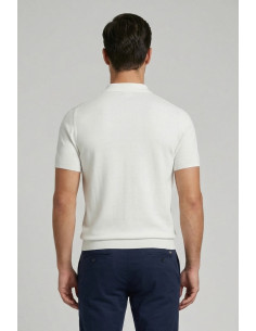 Nerovago polo maglia in cotone extra fine con bottoni 661003-NV [34b661ff] 2