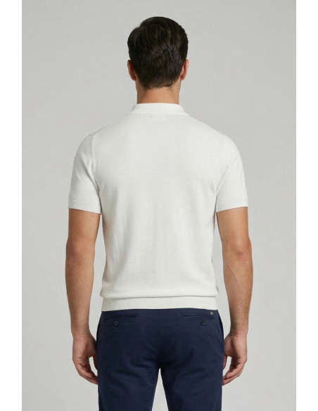 Nerovago polo maglia in cotone extra fine con bottoni 661003-NV [ed9022f2]