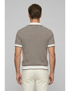 Nerovago polo maglia a righe in cotone extra fine 661053-NV [c4ac31c9] 2