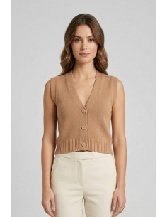 Blash gilet scollo a V in cotone BS1700012 [cfe80e11]
