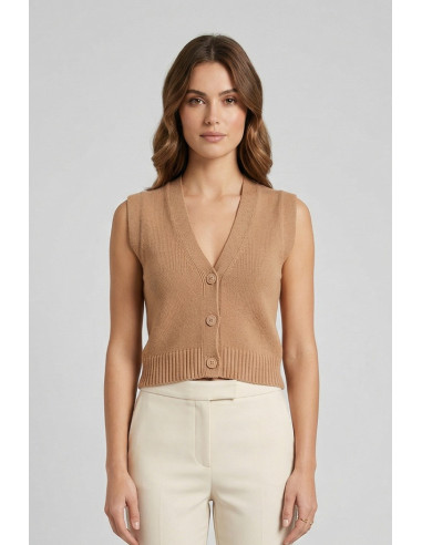 Blash gilet scollo a V in cotone BS1700012 [cfe80e11]