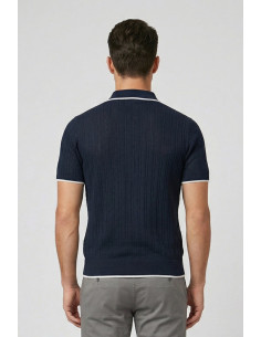 Urban Ring polo maglia in misto lino e cotone crochet UR1100022 [6281ad6f] 2