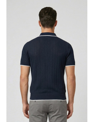 Urban Ring polo maglia in misto lino e cotone crochet UR1100022 [bba7ee62]