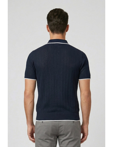 Urban Ring polo maglia in misto lino e cotone crochet UR1100022 [bba7ee62]