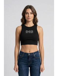 Drop Season 2 canotta con stampa logo strass SS26W531 [36fa144b]
