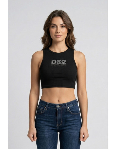 Drop Season 2 canotta con stampa logo strass SS26W531 [36fa144b]