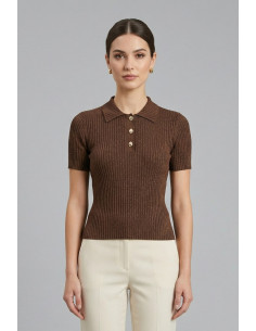 Markup maglia polo in misto viscosa MW1600027 [ef7a708a]