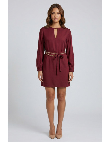 Markup abito corto in twill di viscosa MW1610218 [3ff0a3da]