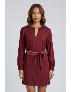 Markup abito corto in twill di viscosa MW1610218 [3ff0a3da] 2