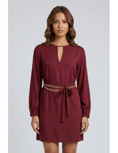 Markup abito corto in twill di viscosa MW1610218 [e6d6e0d7]