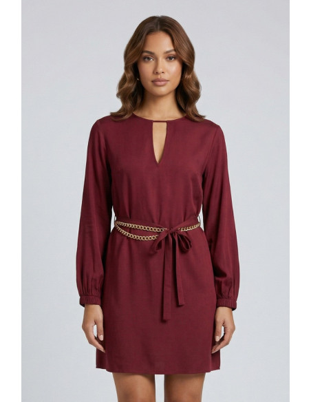 Markup abito corto in twill di viscosa MW1610218 [e6d6e0d7]