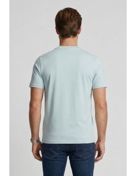 Lyle & Scott t-shirt in cotone con taschino e logo ricamato TS2407V [e0561088]