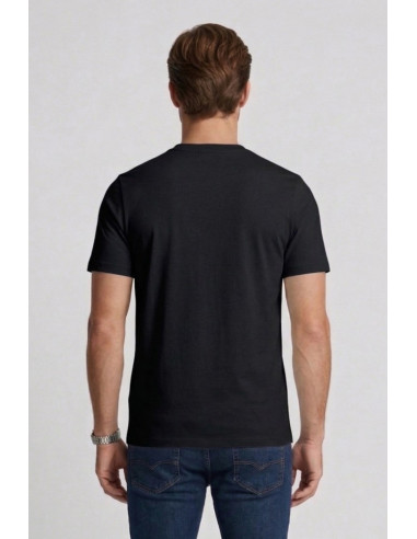 Lyle & Scott t-shirt in cotone con taschino e logo ricamato TS2407V [581862d1]