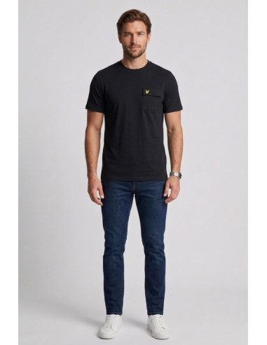 Lyle & Scott t-shirt in cotone con taschino e logo ricamato TS2407V [ef05a3d5]