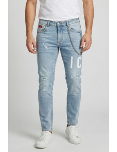 Icon jeans slim fit con logo fronte/retro Rhode Island IUD001 [b84c34ac]