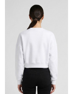 Icon felpa girocollo cropped con maxi stampa logo IDF006 [b8531c02] 2