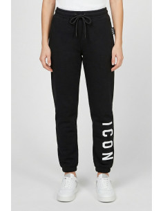 Icon jogger in cotone stretch con maxi stampa logo IDP003 [fb737ccf]