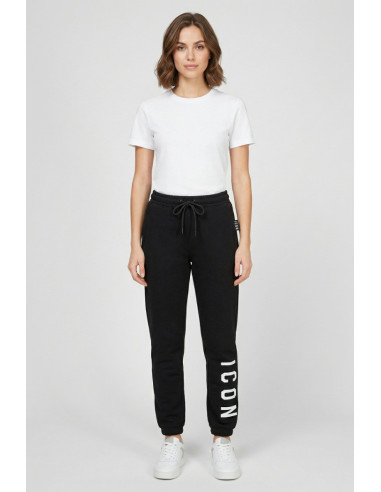 Icon jogger in cotone stretch con maxi stampa logo IDP003 [9548fec6]