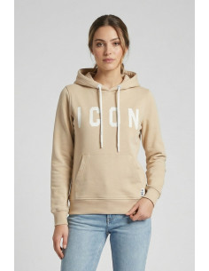 Icon felpa con maxi logo in cotone stretch IDF008 [d4f983ff]