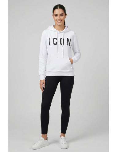 Icon felpa con maxi logo in cotone stretch IDF008 [9e14a6ff]