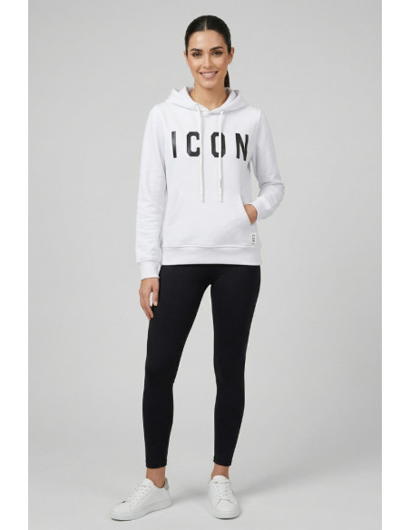 Icon felpa con maxi logo in cotone stretch IDF008 [9e14a6ff]