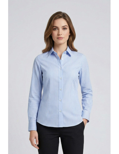 PDK camicia a righe in misto cotone 056882 [241d9590]
