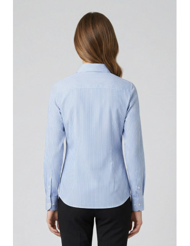 PDK camicia a righe in misto cotone 056882 [fd3bd69d]