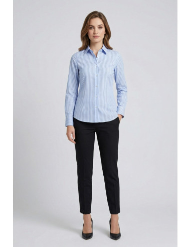 PDK camicia a righe in misto cotone 056882 [4a261799]