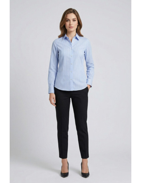 PDK camicia a righe in misto cotone 056882 [4a261799]
