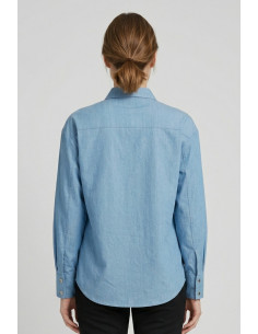 PDK camicia in tela di  denim di cotone 056977 [03a9d4e9] 2