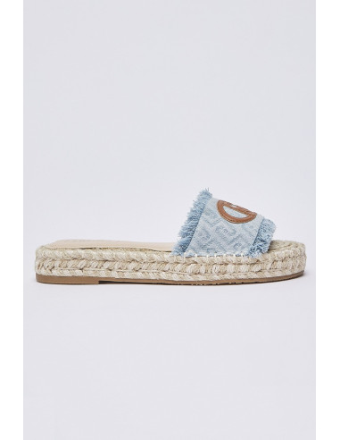 Liu Jo ciabatte in denim con maxi logo Paros 01 SA6099TX523 [cba7cc4c]