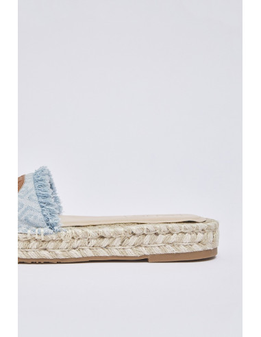 Liu Jo ciabatte in denim con maxi logo Paros 01 SA6099TX523 [cef78b52]